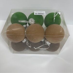 Christmas Ornaments with White Ribbon